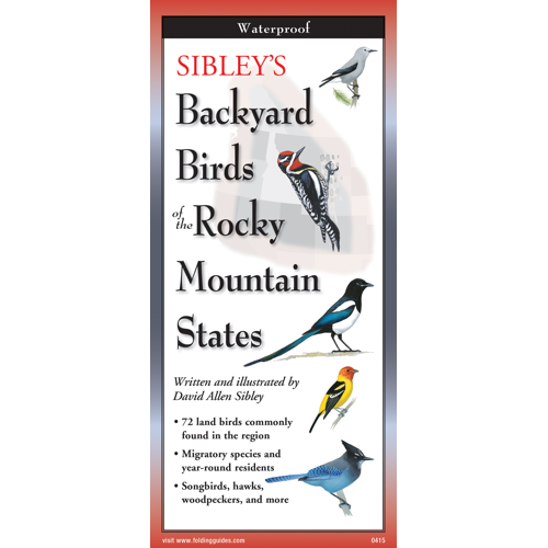 FoldingGuides™ Sibley's Backyard Birds of the Rocky Mountain States