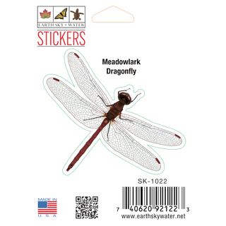 Dragonfly I stickers on water-resistant vinyl showing an insect species