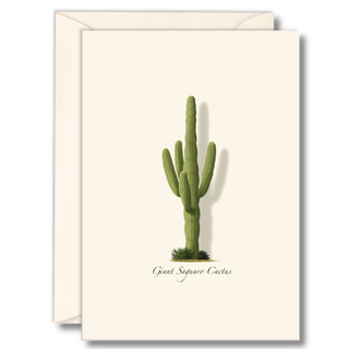 Giant saguaro notecard celebrating desert plant icons
