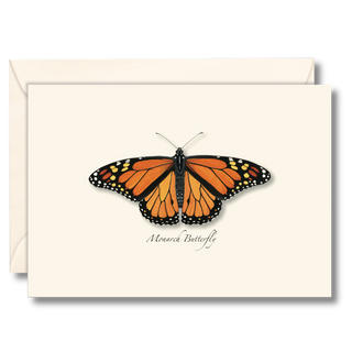 Monarch butterfly notecard celebrating migration and color