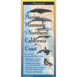 Adventure-ready waterproof guide highlighting marine mammals of Northern California.