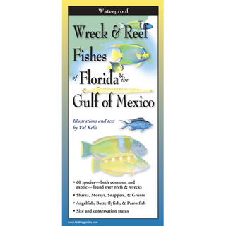 Adventure-ready folding guide detailing wreck and reef fishes of Florida and the Gulf of Mexico.