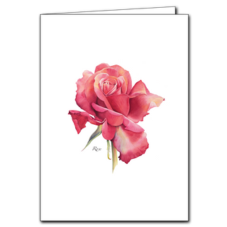 Rose greeting card inspired by timeless garden beauty and floral elegance