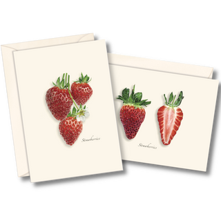 Strawberry notecard assortment celebrating summer fruit